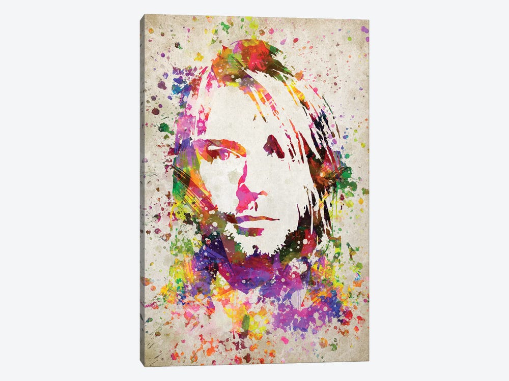 Kurt Cobain by Aged Pixel 1-piece Canvas Art