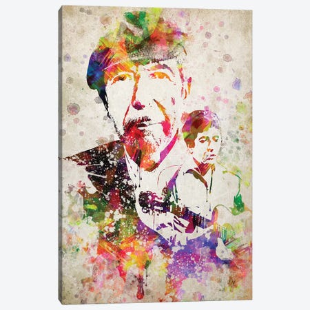 Leonard Cohen Canvas Print #ADP3029} by Aged Pixel Canvas Print