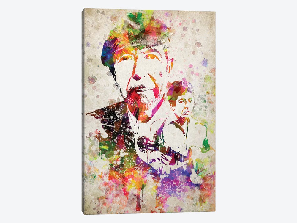 Leonard Cohen by Aged Pixel 1-piece Canvas Art Print