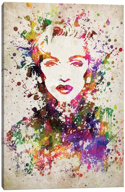 Madonna Canvas Art Print - Pop Music Art