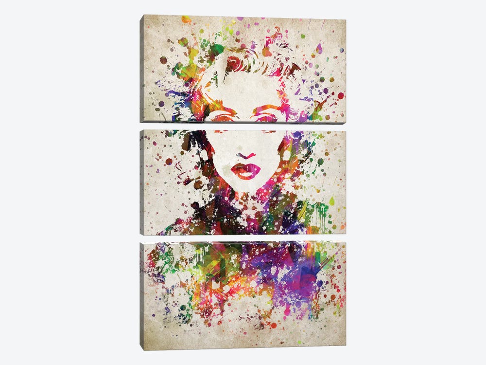 Madonna by Aged Pixel 3-piece Canvas Wall Art