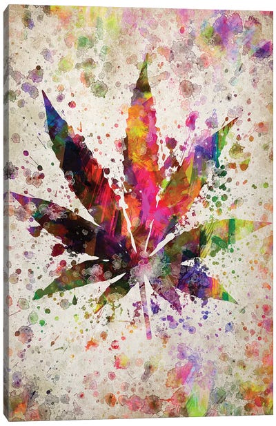 Marijuana Canvas Art Print - 3-Piece Pop Art