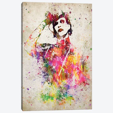 Marilyn Manson Canvas Print #ADP3041} by Aged Pixel Art Print