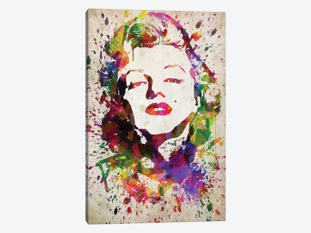 Marilyn Monroe by Aged Pixel 1-piece Canvas Wall Art