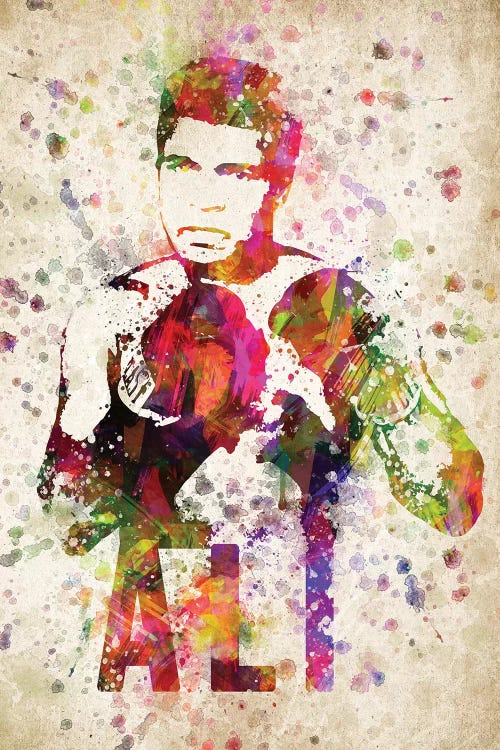 Muhammad Ali by Aged Pixel wall art