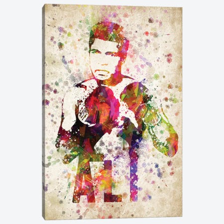 Muhammad Ali Canvas Print #ADP3049} by Aged Pixel Canvas Art Print