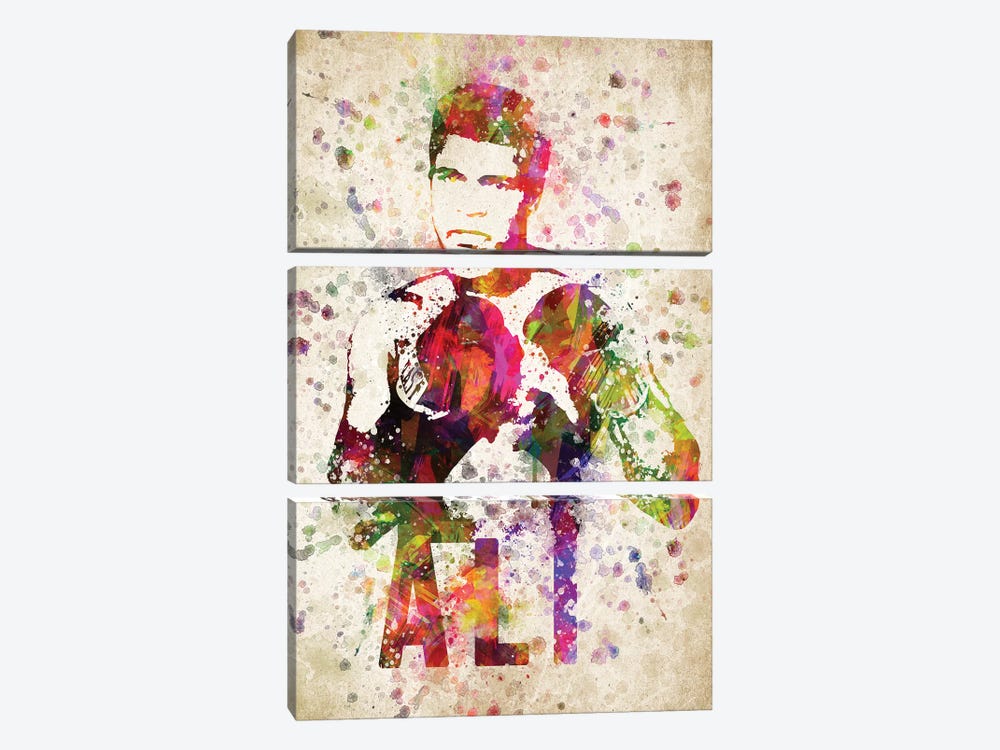 Muhammad Ali by Aged Pixel 3-piece Canvas Print