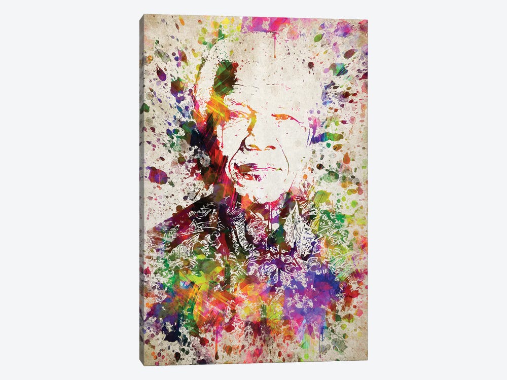 Nelson Mandela by Aged Pixel 1-piece Canvas Art Print