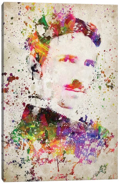 Nikola Tesla Canvas Art Print - Inventor & Scientist Art