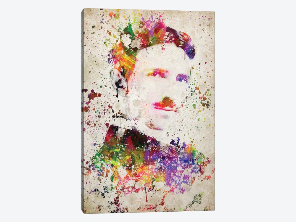 Nikola Tesla by Aged Pixel 1-piece Canvas Print