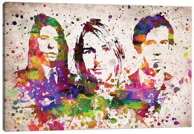 Nirvana Canvas Art Print - Band Art