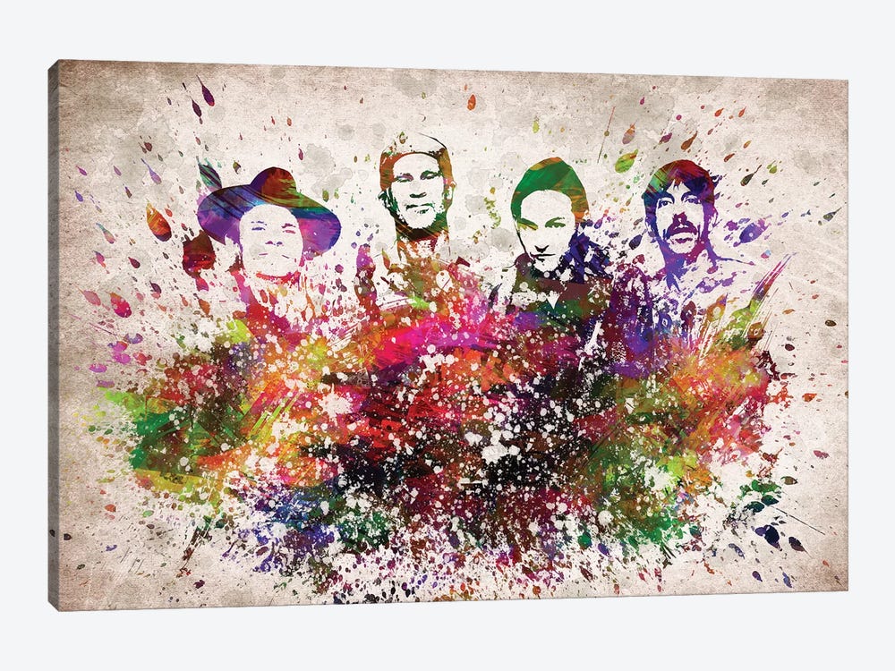 Red Hot Chili Peppers by Aged Pixel 1-piece Canvas Art