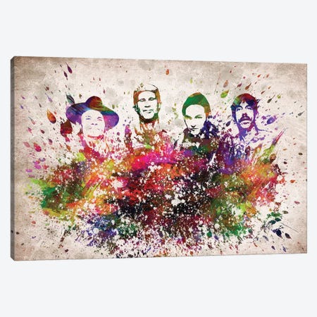 Red Hot Chili Peppers Canvas Print #ADP3103} by Aged Pixel Canvas Art