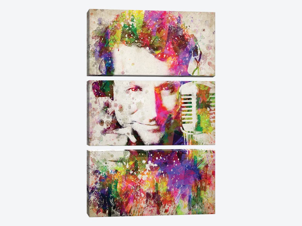 Robin Williams by Aged Pixel 3-piece Canvas Wall Art