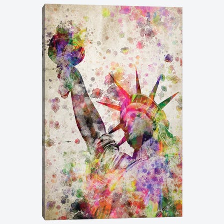 Statute Of Liberty Canvas Print #ADP3122} by Aged Pixel Canvas Wall Art