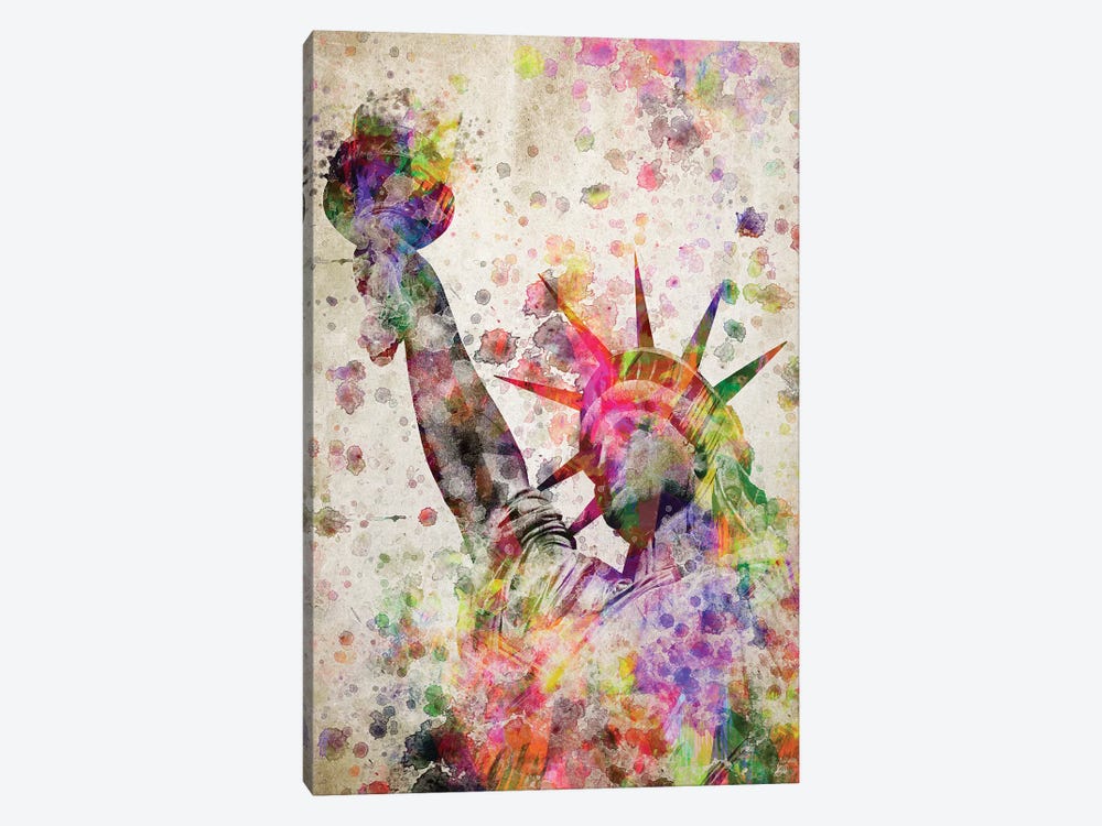Statute Of Liberty by Aged Pixel 1-piece Canvas Print