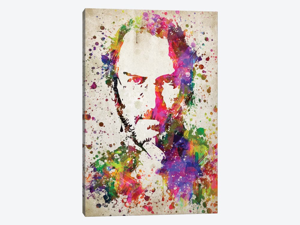 Steve Jobs by Aged Pixel 1-piece Canvas Wall Art