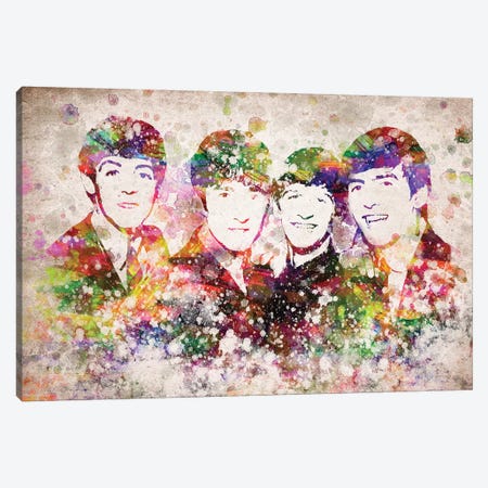 The Beatles Canvas Print #ADP3128} by Aged Pixel Canvas Wall Art