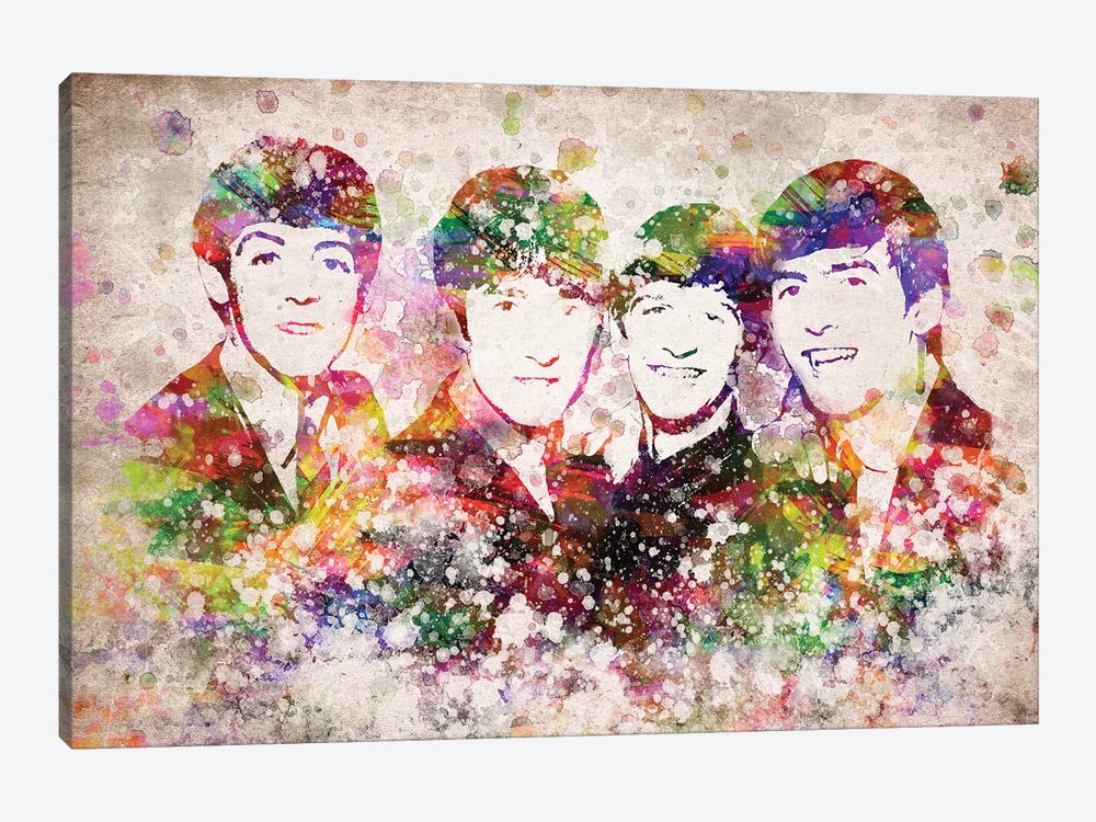 The Beatles by Aged Pixel 1-piece Canvas Art Print