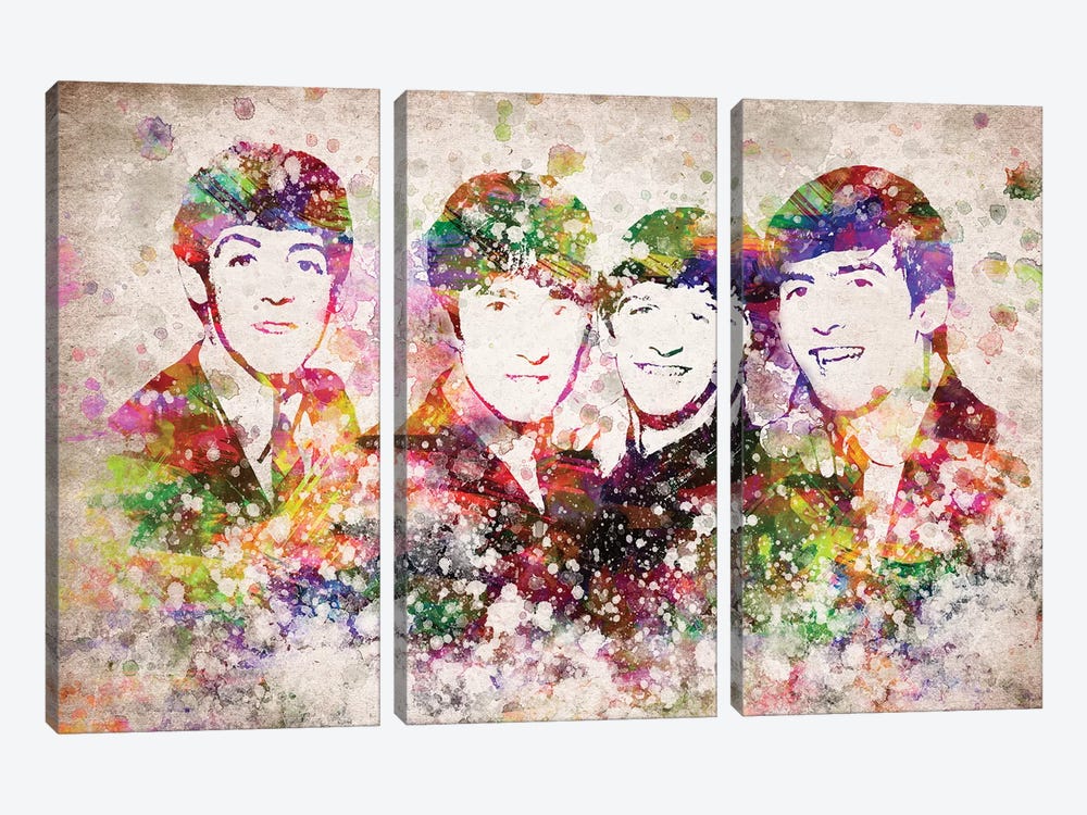 The Beatles by Aged Pixel 3-piece Art Print