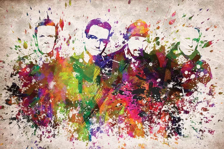 U2 by Aged Pixel wall art