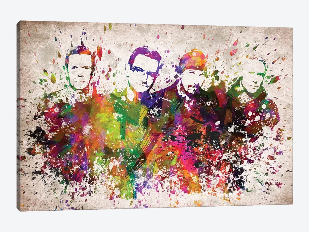 U2 by Aged Pixel 1-piece Canvas Art Print
