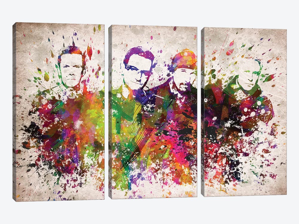 U2 by Aged Pixel 3-piece Canvas Print