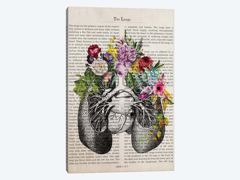 The Lungs by Aged Pixel 1-piece Canvas Art Print