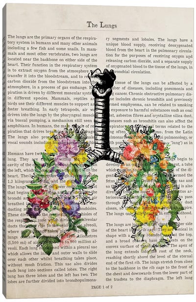 The Lungs With Flowers Canvas Art Print