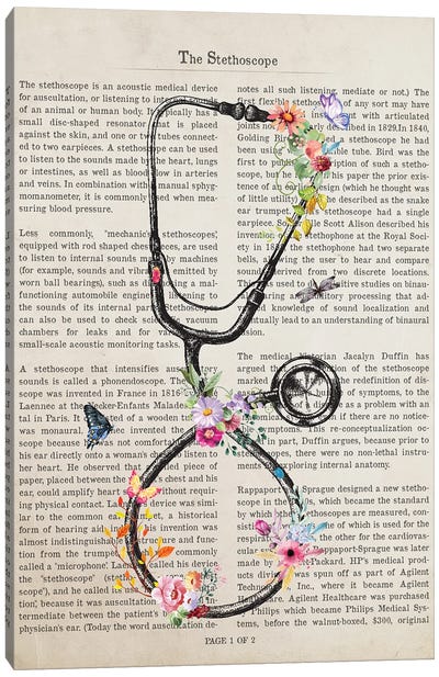 The Stethoscope Canvas Art Print - Aged Pixel