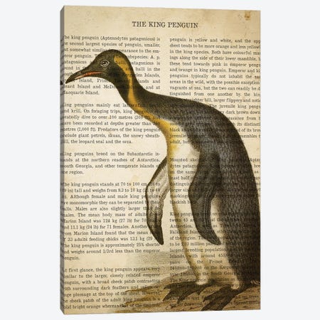Vintage Penguin Print Canvas Print #ADP3289} by Aged Pixel Art Print