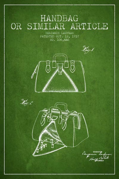 Handbag Similar Article Green Patent Blueprint