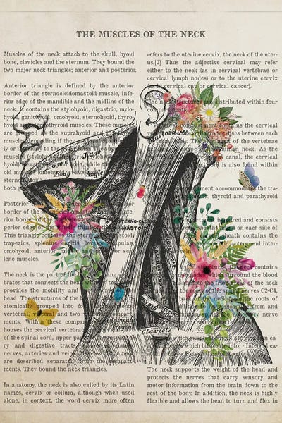Biology: Muscles Of The Neck Anatomy Flower by Aged Pixel
