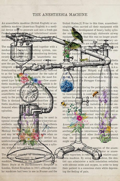 Anesthesia Machine Flowers