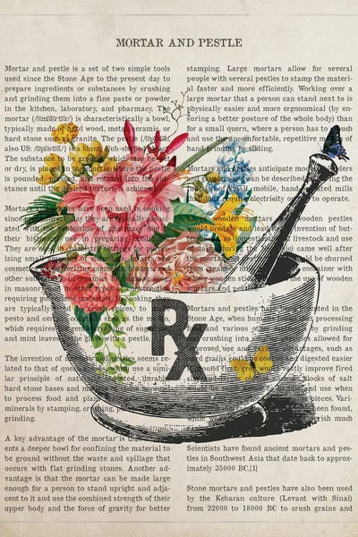 Antiques & Collectibles: Mortar And Pestle Flower by Aged Pixel