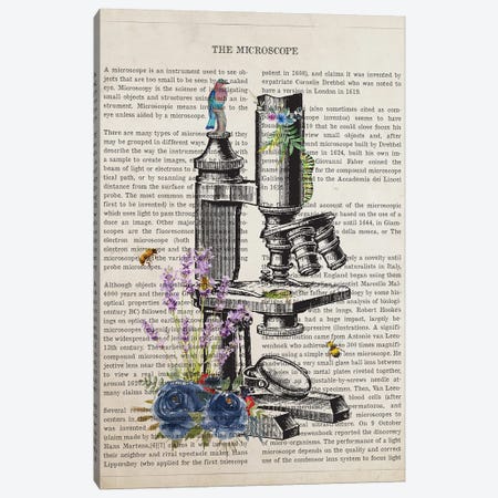 Microscope Flower Canvas Print #ADP3514} by Aged Pixel Canvas Artwork