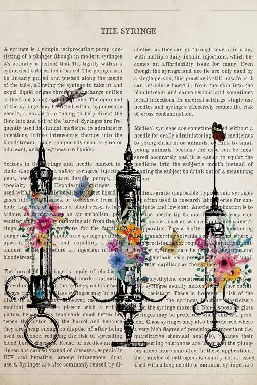 Syringe With Flowers