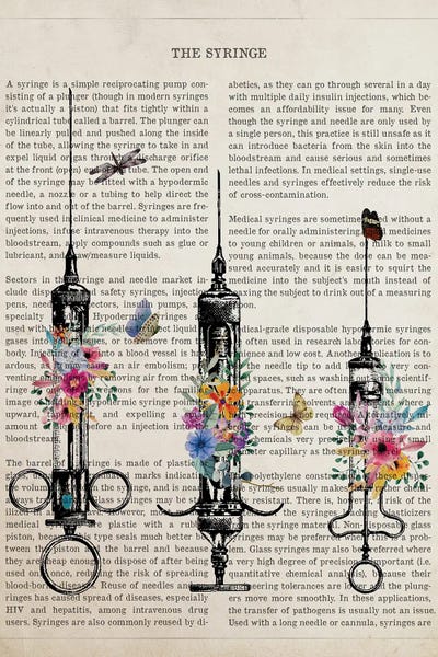 Aged Pixel: Syringe With Flowers by Aged Pixel