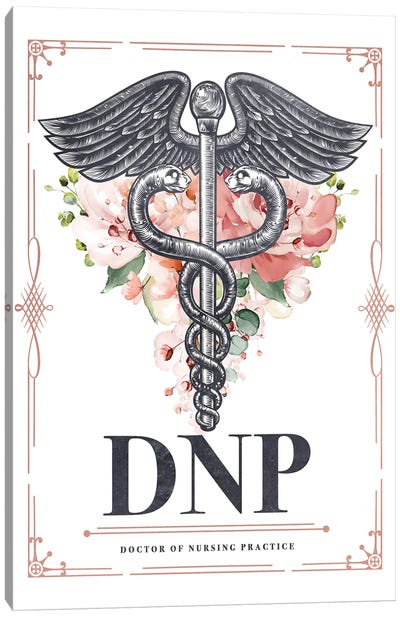 DNP With Flowers Canvas Art Print - Doctor Art