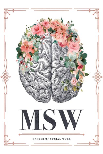 MSW With Flowers by Aged Pixel canvas print