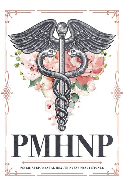 Nurses: PMHNP With Flowers by Aged Pixel