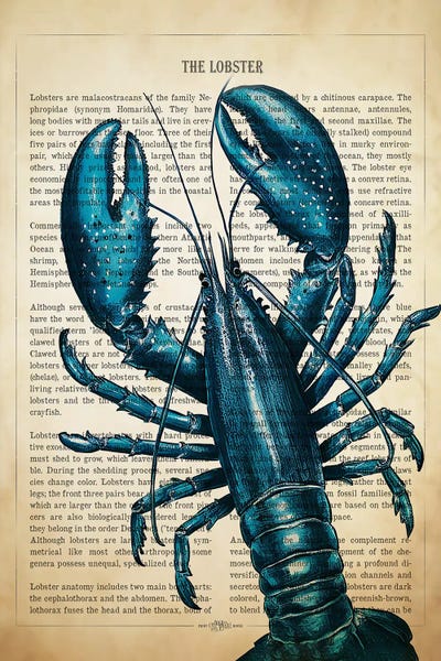 Blue Lobster by Aged Pixel multi panel art