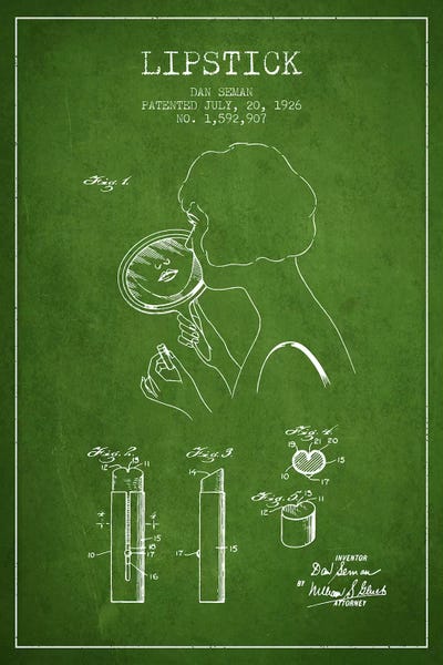 Lipstick Green Patent Blueprint