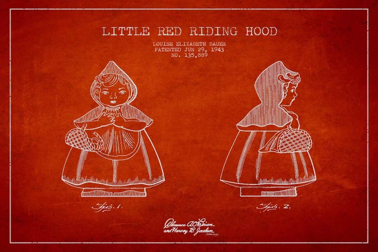 Little Red Riding Hood Red Patent Blueprint