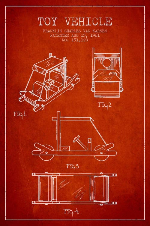 Flinstone Red Patent Blueprint