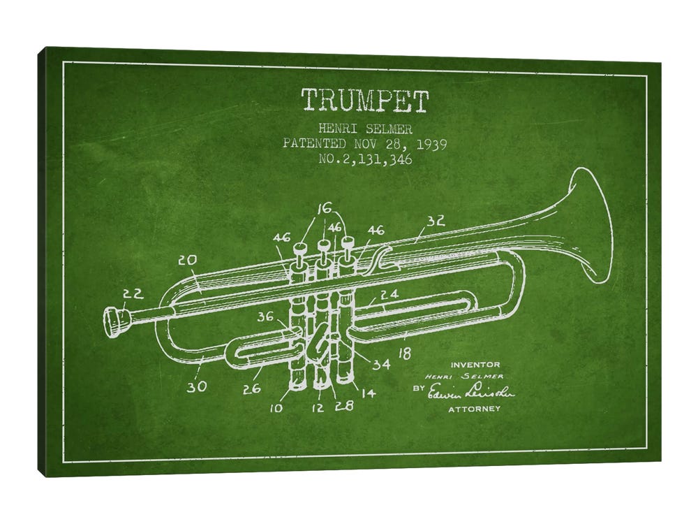 Marine Nautical Store 20 inches Vintage Brass Trumpet with  Canvas Cover Trumpet Musical Instruments