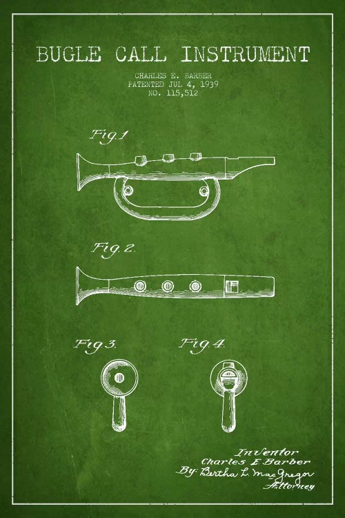 Bugle Green Patent Blueprint