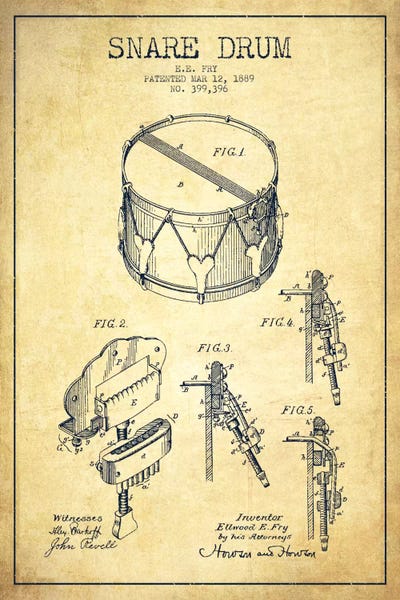 Vintage patent na werbelVintage patent na werbel  