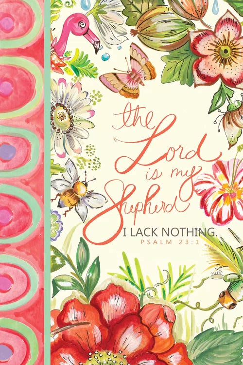 Lord is my Shepherd by Ani Del Sol wall art