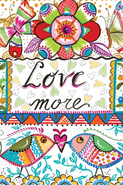 Love More by Ani Del Sol canvas print